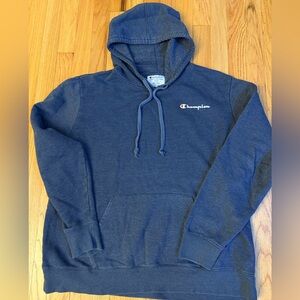 Champion Men's Blue Hoodie- XL in excellent condition